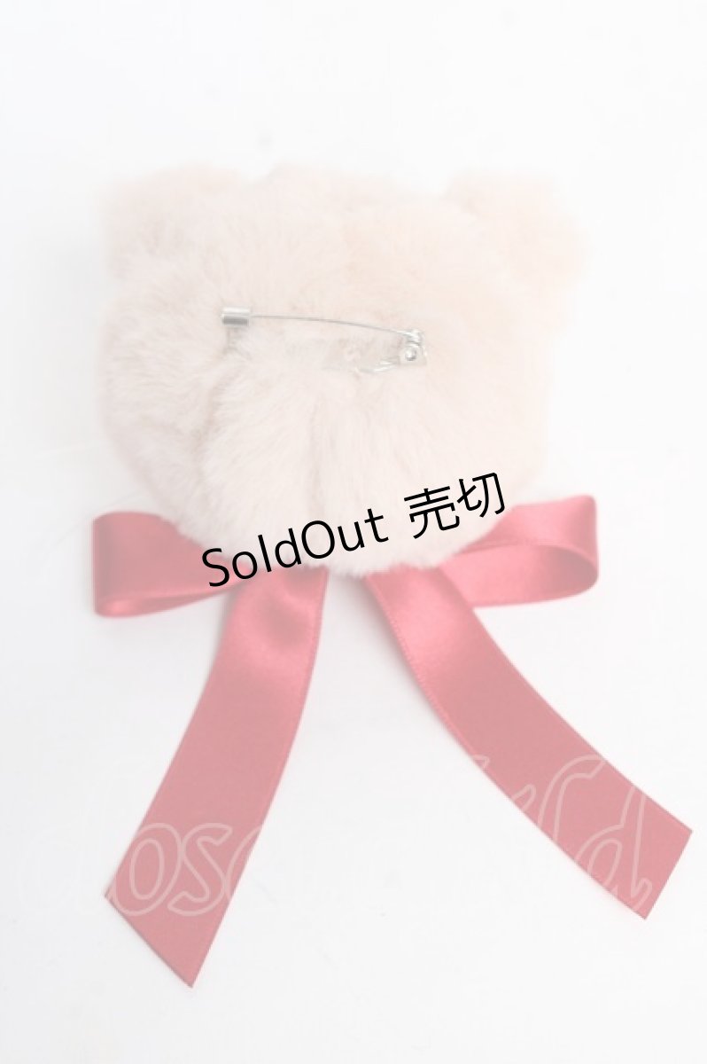 画像2: PINK HOUSE / Animal Happy Jamモチーフ顔ぐるみコサージュ  ねこ Y-25-12-12-077-LO-ZA-SZ-ZS (2)