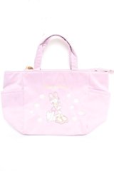 Maison de FLEUR / Daisy Duckサイドポケットトートバック  ラベンダー Y-25-12-12-084-LO-BG-SZ-ZY