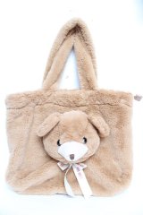 PINK HOUSE / くまお顔ファートートバッグ  ブラウン Y-25-12-12-087-LO-BG-SZ-ZY