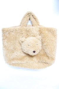 WONDERFUL WORLD / 立体くまモチーフトートバッグ  キャメル Y-25-12-12-089-LO-BG-SZ-ZY