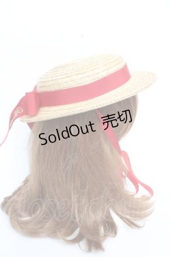 画像4: PINK HOUSE / さくらんぼコサージュ付き麦わら帽子  赤 Y-25-12-12-094-LO-AC-SZ-ZT0304V