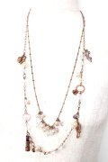 axes femme / モチーフ2連ネックレス  Aゴールド Y-25-12-12-010-AX-AC-SZ-ZY