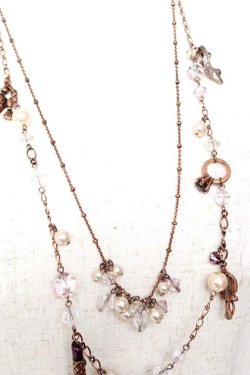 画像2: axes femme / モチーフ2連ネックレス  Aゴールド Y-25-12-12-010-AX-AC-SZ-ZY