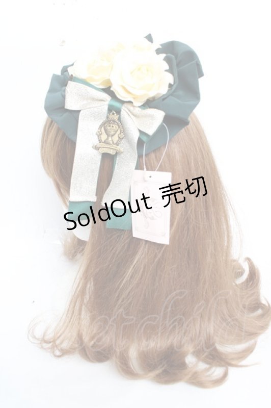 画像2: metamorphose / 無地円形フリルカチューシャ  グリーン Y-25-12-12-101-ME-AC-SZ-ZT0304V (2)