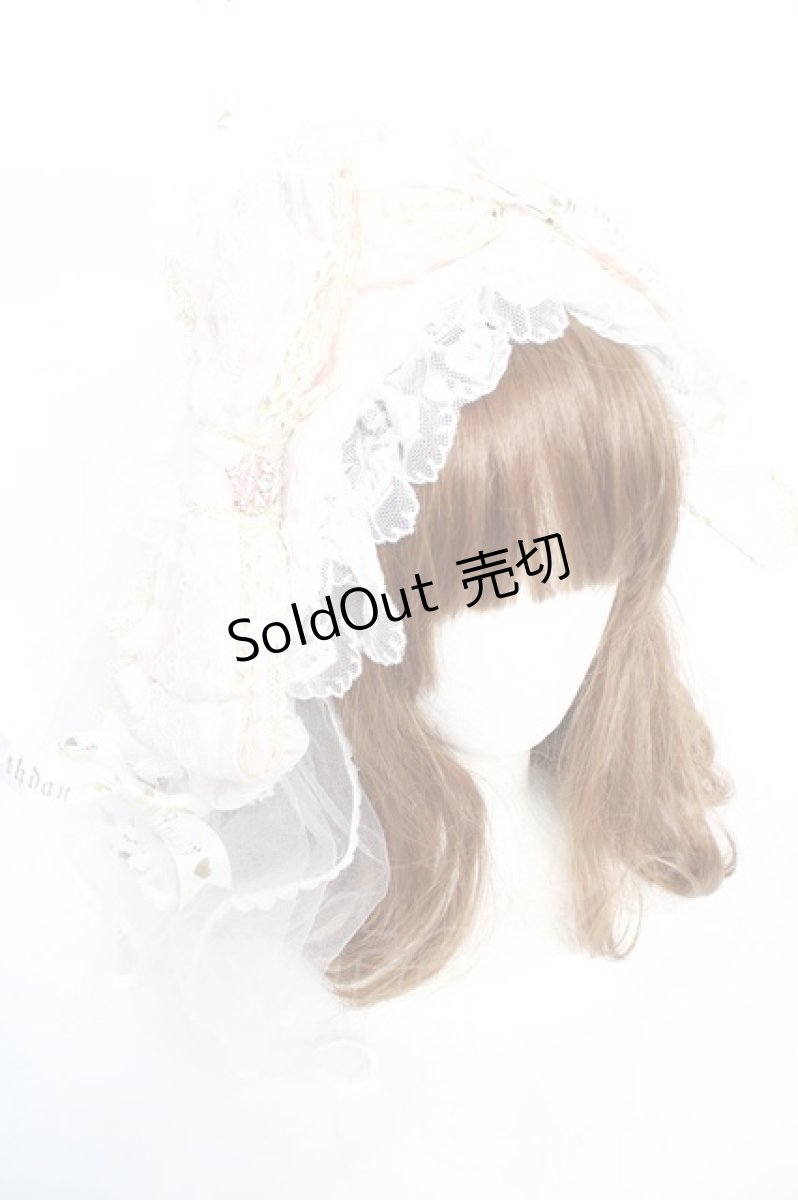 画像1: LOLITA / ヴェール付きリボンカチューシャ  ピンク Y-25-12-12-102-LO-AC-SZ-ZT635 (1)
