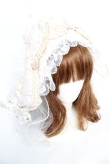 画像1: LOLITA / ヴェール付きリボンカチューシャ  ピンク Y-25-12-12-102-LO-AC-SZ-ZT635 (1)