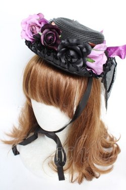 画像1: ALICE and the PIRATES / パピヨン皇子ミニハット  黒 Y-25-12-12-104-PA-AC-SZ-ZY