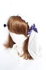 画像1: Angelic Pretty / Luminous Sanctuaryシスターベールヘッドレス  シロ Y-25-12-12-106-AP-AC-SZ-ZT644 (1)