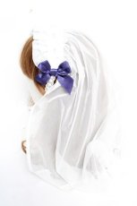 画像2: Angelic Pretty / Luminous Sanctuaryシスターベールヘッドレス  シロ Y-25-12-12-106-AP-AC-SZ-ZT644 (2)