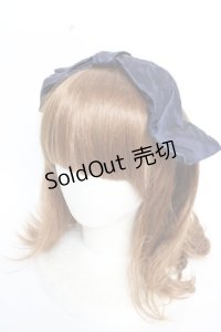 Jane Marple Dans Le Salon / リボンヘアバンド  ネイビー Y-25-12-12-111-JM-AC-SZ-ZY