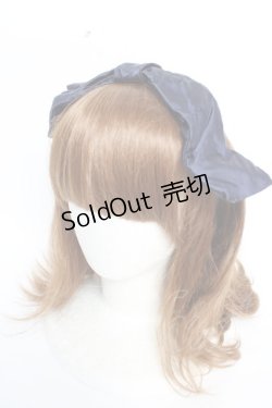 画像1: Jane Marple Dans Le Salon / リボンヘアバンド  ネイビー Y-25-12-12-111-JM-AC-SZ-ZY