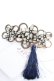 画像1: axes femme / ジャスミンヘアクリップ  紺 Y-25-12-12-013-AX-AC-SZ-ZY (1)