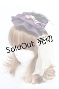 metamorphose / 羽根付ヴェール円形カチューシャ  紫 Y-25-12-12-112-ME-AC-SZ-ZY