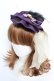 画像1: metamorphose / 羽根付ヴェール円形カチューシャ  紫 Y-25-12-12-112-ME-AC-SZ-ZY (1)