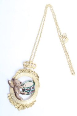 画像3: Jane Marple / フレームBearのペンダント  ゴールド Y-25-12-12-001-JM-AC-SZ-ZY