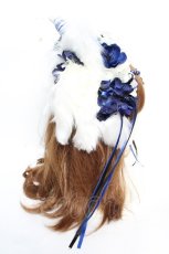 画像4: Atelier Beatrice / 角×耳フラワーカチューシャ  ホワイト×ブルー Y-25-12-12-117-GO-AC-SZ-ZT644 (4)