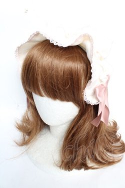 画像1: axes femme Kawaii / ドットチュールフリルカチューシャ  ピンク Y-25-12-12-118-AX-AC-SZ-ZY