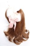 画像2: axes femme Kawaii / ドットチュールフリルカチューシャ  ピンク Y-25-12-12-118-AX-AC-SZ-ZT635 (2)
