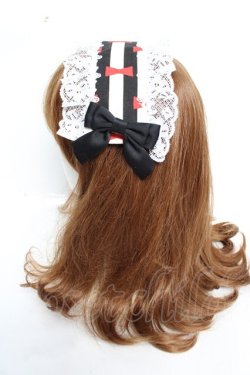 画像2: marcHenTica / 浴衣風ワンピースヘッドドレス  黒 Y-25-12-12-122-LO-AC-SZ-ZY