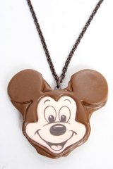 Q-pot. / ミッキーマウス/チョコケーキネックレス   Y-25-12-12-018-QP-AC-SZ-ZY