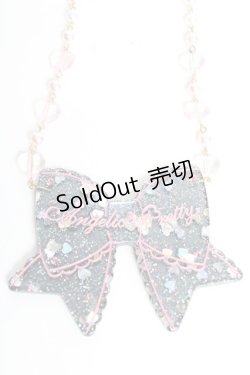 画像1: Angelic Pretty /  ときめきリボンネックレス  黒 Y-25-12-12-002-AP-AC-SZ-ZY