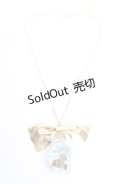 画像3: Q-pot. /アリス/フローディングボトルネックレス  ゴールド×サックス Y-25-12-12-019-QP-AC-AS-ZT0304V