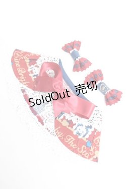 画像1: BABY, THE STARS SHINE BRIGHT / くみゃちゃん用ケープ＆おみみおリボンセット  ブラック Y-25-12-12-022-BA-ZA-SZ-ZY