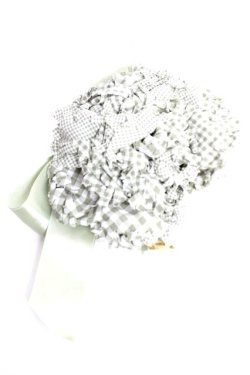 画像1: PINK HOUSE / ギンガムフラワーモチーフコサージュ   Y-25-12-12-028-LO-AC-SZ-ZY