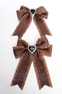 DearMyLove / 大好き推しリボンクリップ  チョコ Y-25-12-12-030-EL-AC-SZ-ZY