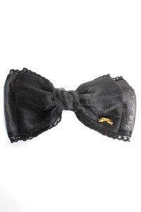 Angelic Pretty / シャーベットリボンバレッタ  黒 Y-25-12-12-031-AP-ZA-SZ-ZY