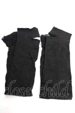 画像1: PUNK / ラメ入りアームカバー  黒 Y-25-12-12-034-PU-ZA-SZ-ZY