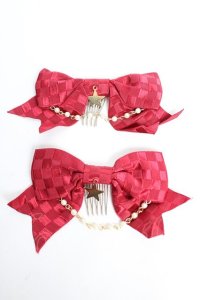 BABY, THE STARS SHINE BRIGHT / お星様とパールのリボンコーム  エンジ Y-25-12-12-041-BA-ZA-SZ-ZY