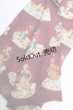 画像2: Jane Marple / Old Englandのスカーフ  ボルドー Y-25-12-12-046-JM-ZA-SZ-ZT0304V