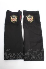 Ozz Croce / エンブレムワッペン付シースルーアームカバー  黒 Y-25-12-12-050-OO-ZA-SZ-ZY