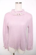 axes femme / バラボトルネックプルオーバー  ピンク Y-25-12-13-037-AX-TO-SZ-ZY