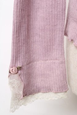 画像4: axes femme / バラボトルネックプルオーバー  ピンク Y-25-12-13-037-AX-TO-SZ-ZY