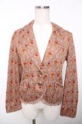 axes femme / 花柄ジャケット  ピンク Y-25-12-13-039-AX-JA-SZ-ZY