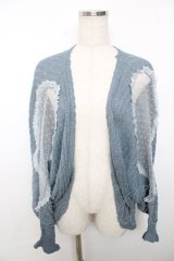 axes femme POETIQUE / カーディガン M ブルー Y-25-12-13-043-AX-TO-SZ-ZY