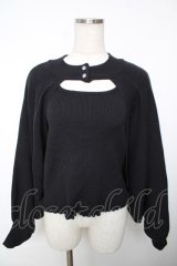 axes femme / ニットタンク×2WAYニット F 黒 Y-25-12-13-044-AX-TO-SZ-ZY