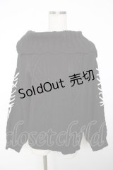 axes femme / 袖レースアップニットプルオーバー F 黒 Y-25-12-13-045-AX-TO-SZ-ZY