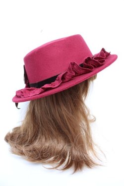 画像4: axes femme / ローズブーケフェルトカンカン  ワイン Y-25-12-13-005-AX-AC-SZ-ZY