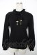 画像1: axes femme / リボン付きニット M 黒 Y-25-12-13-047-AX-TO-SZ-ZY (1)