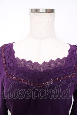 画像3: axes femme / 袖口ボタンインナープルオーバー  パープル Y-25-12-13-049-AX-TO-SZ-ZY