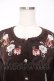 画像3: axes femme / クラシカルフラワー刺繍カーディガン/ミュルーズ染織美術館コラボ  Dブラウン Y-25-12-13-050-AX-TO-SZ-ZY (3)