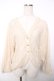 画像1: axes femme / 起毛Vネックカーディガン  生成り Y-25-12-13-055-AX-TO-SZ-ZY (1)