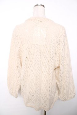 画像2: axes femme / 起毛Vネックカーディガン  生成り Y-25-12-13-055-AX-TO-SZ-ZY