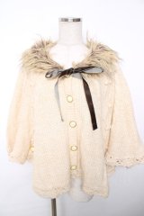 axes femme / ニットポンチョ M 生成り Y-25-12-13-056-AX-JA-SZ-ZY