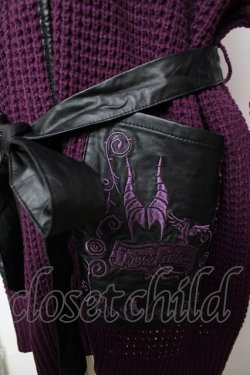 画像3: axes femme / ディズニーヴィランズ/カーディガン M 紫 Y-25-12-13-058-AX-TO-SZ-ZY