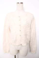 axes femme / モチーフレース付きカーデ M 生成り Y-25-12-13-007-AX-TO-SZ-ZY