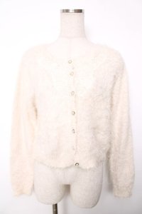 axes femme / モチーフレース付きカーデ M 生成り Y-25-12-13-007-AX-TO-SZ-ZY